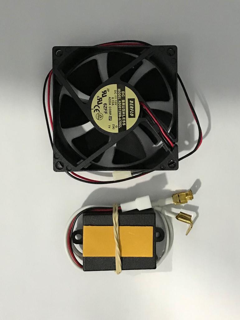 Micro Ventilador Cooler 12v 80x80x25mm Com Fonte para Purificador Soft Fit  - Fit Purificadores